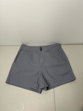Women’s High-Rise Casual Shorts in Slate Blue